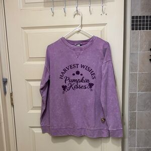 Purple Harvest Wishes Sweatshirt